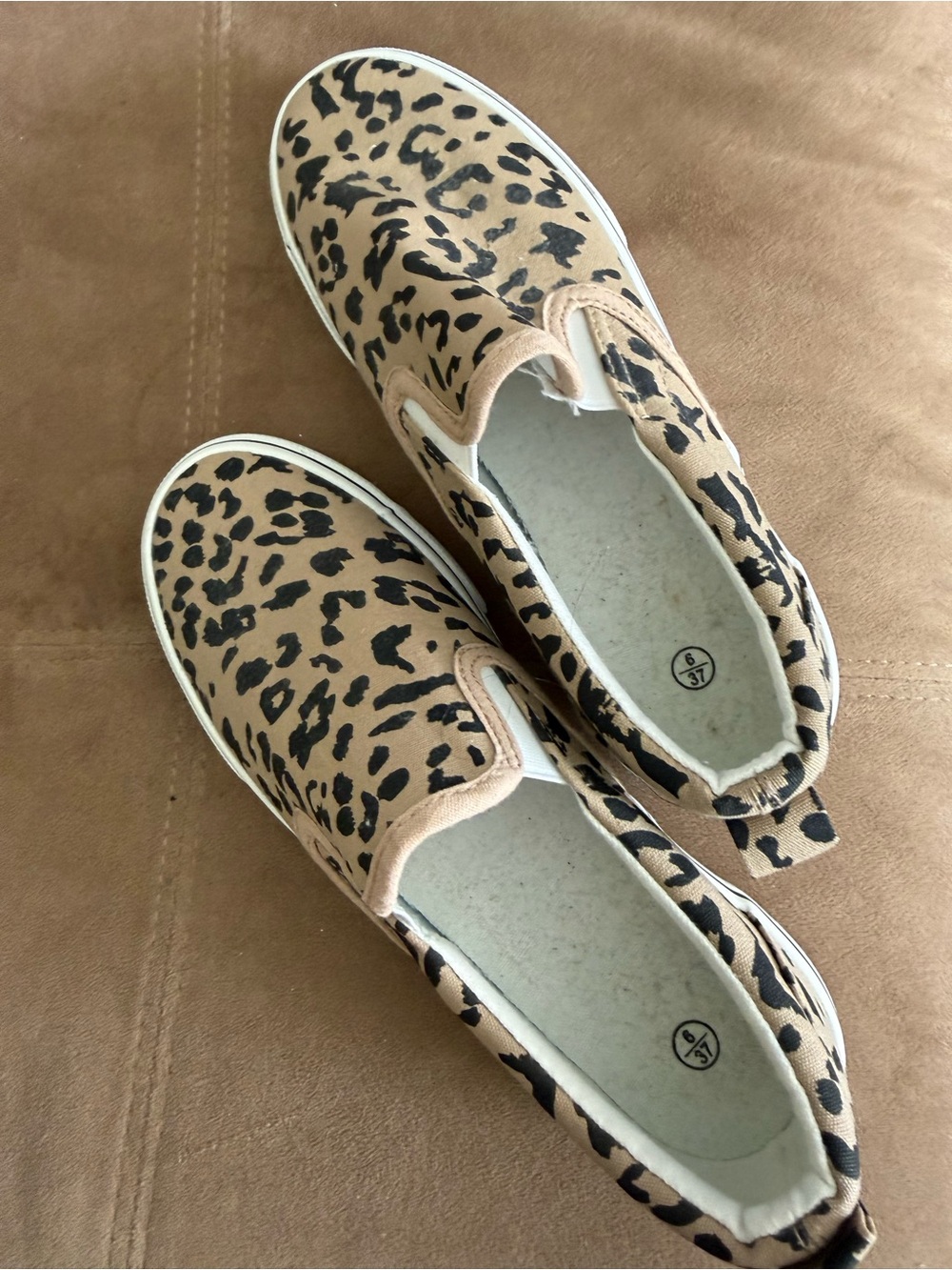 Leopard Print Slip-On Women’s Sneakers
